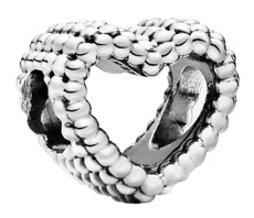 Charms Pandora 797516 srebrne serce z koralików
