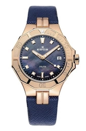 Zegarek damski EDOX 53020 37RC NANR Delfin The Original Diver Date Lady