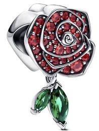 Charms Pandora 793201C02 Lśniąca róża w rozkwicie