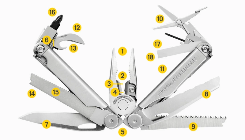 Multitool Leatherman Wave Plus 832524 Srebrny