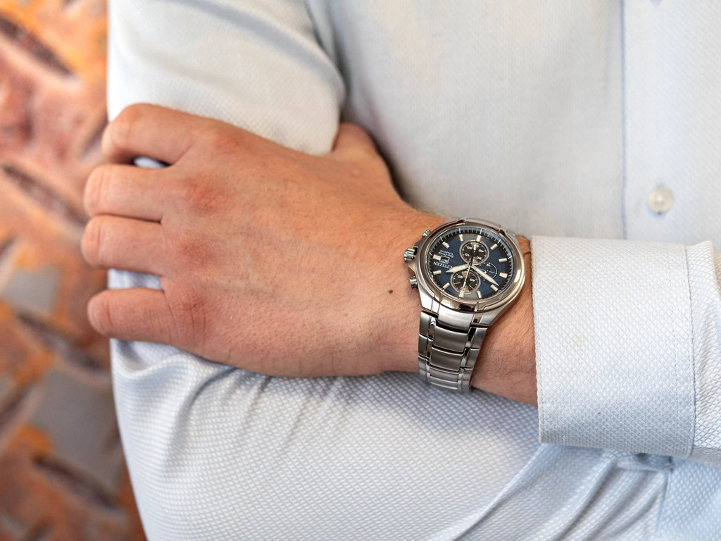 Zegarek męski Citizen CA0700-86L Super Titanium Eco-Drive