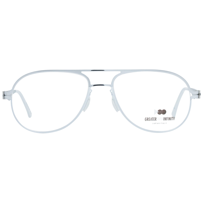 Okulary oprawki Męskie Greater Than Infinity GT012 V05 56 Srebrne