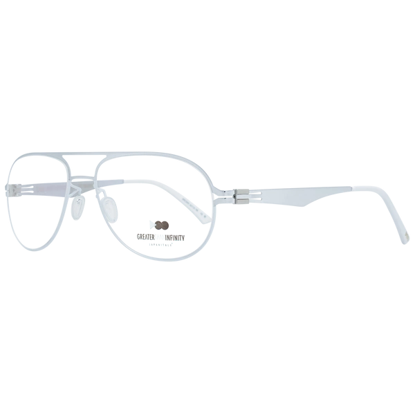 Okulary oprawki Męskie Greater Than Infinity GT012 V05 56 Srebrne