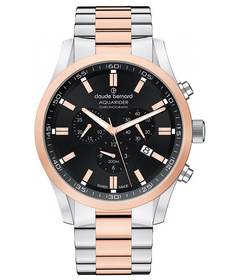 Zegarek męski CLAUDE BERNARD 10222-357RM-NIR Aquarider Chronograph