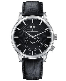 Zegarek męski CLAUDE BERNARD 62007-3-NIN Classic 2nd Time Zone