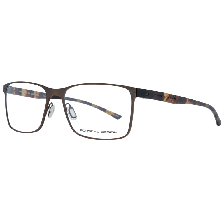 Okulary oprawki Męskie Porsche Design P8346 E 57 Brązowe