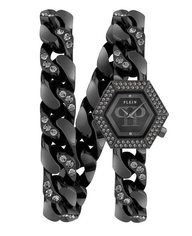 Zegarek damski PHILIPP PLEIN PWWBA0623 The Hexagon Groumette Perpetual Bling