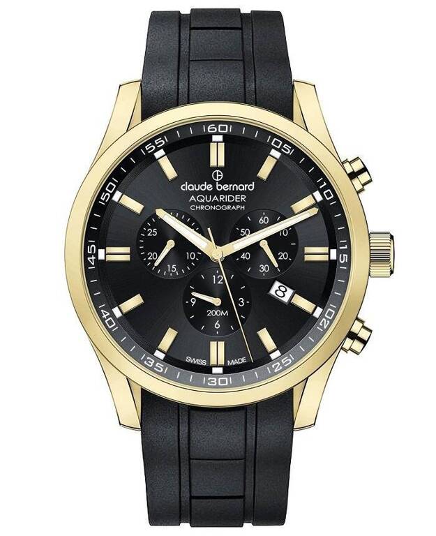 Zegarek męski CLAUDE BERNARD 10222-37JCA-NID Aquarider Chronograph