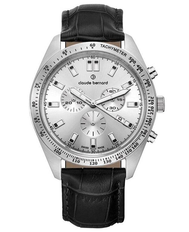 Zegarek męski CLAUDE BERNARD 10247-3C-AIN Classic ST50 Chronograph