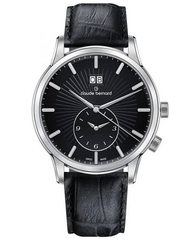 Zegarek męski CLAUDE BERNARD 62007-3-NIN Classic 2nd Time Zone