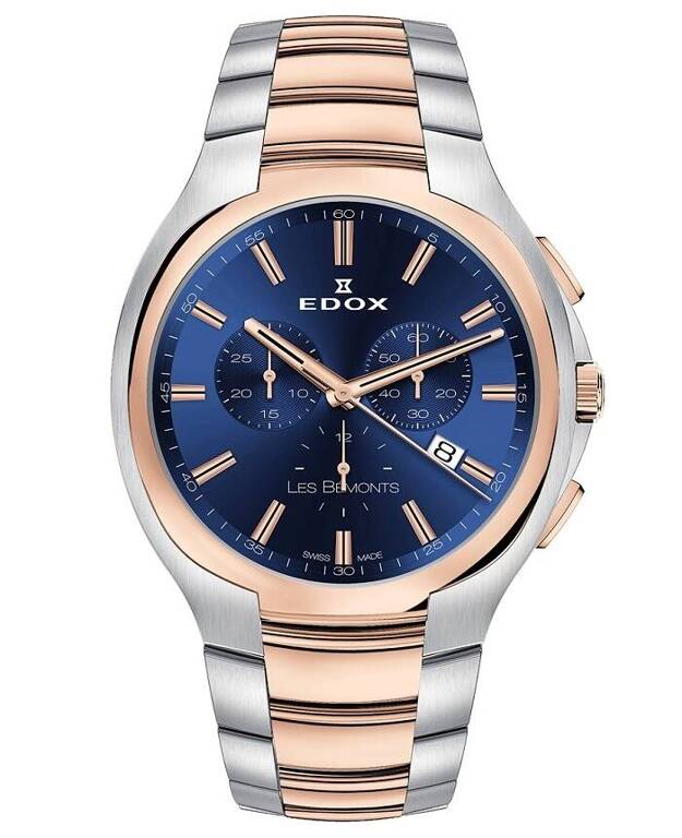 Zegarek męski EDOX 10239 357R BUIR Les Bemonts Chrono