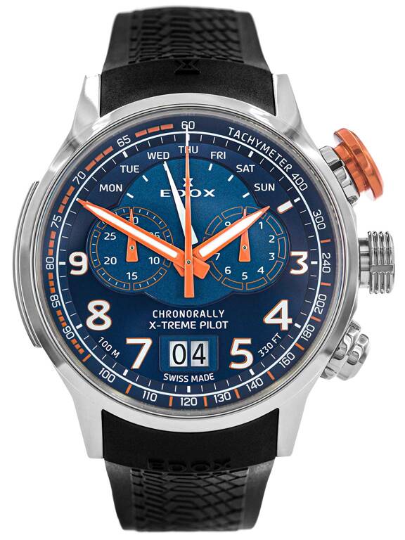 Zegarek męski EDOX 38001 TINOCA BUO3 Chronorally