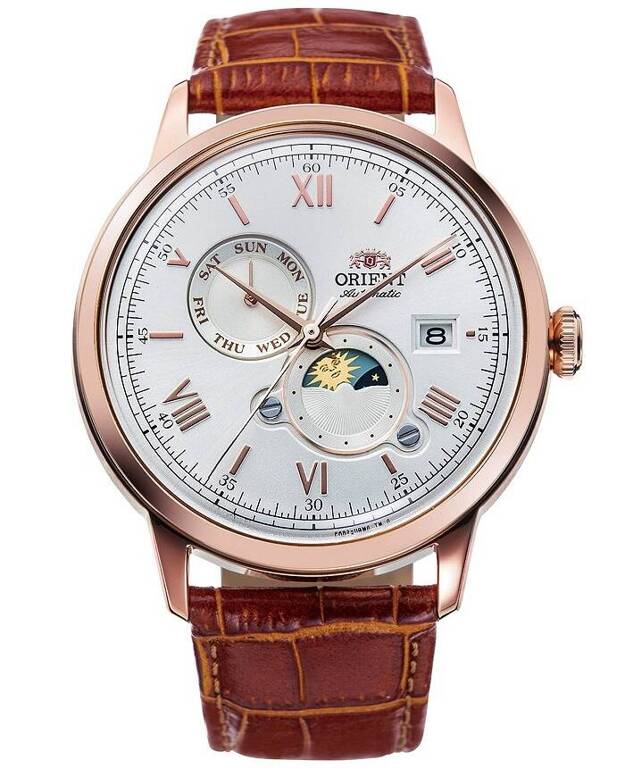 Zegarek męski ORIENT RA-AK0801S30B Bambino Automatic Sun & Moon