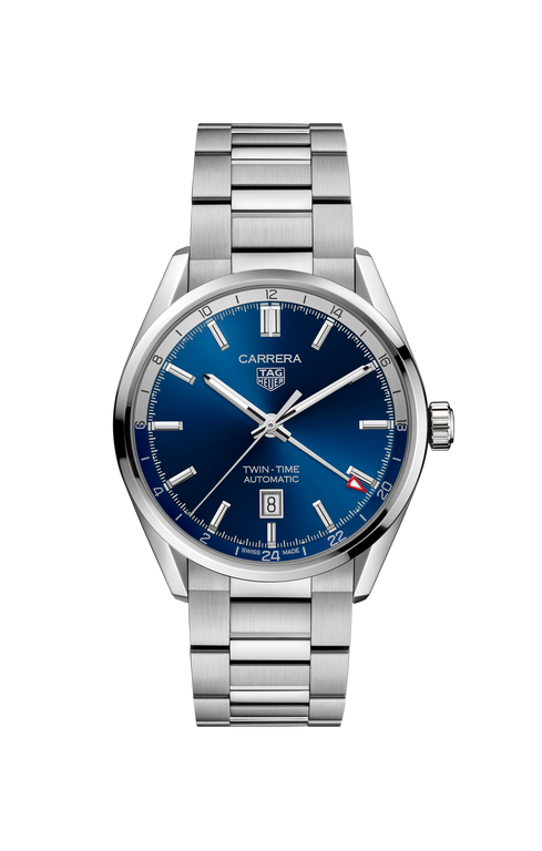 Zegarek męski TAG HEUER WBN201A.BA0640 Carrera Twin-Time